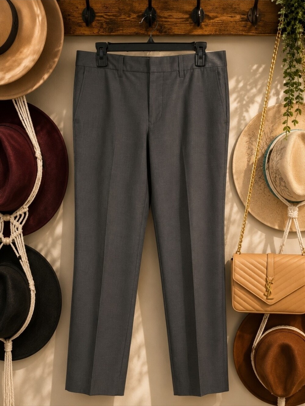 Louis Raphael charcoal Gray Dress Pants - Classic Tailored Trousers